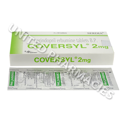Coversyl (Perindopril) - 2mg (10 Tablets) Image1